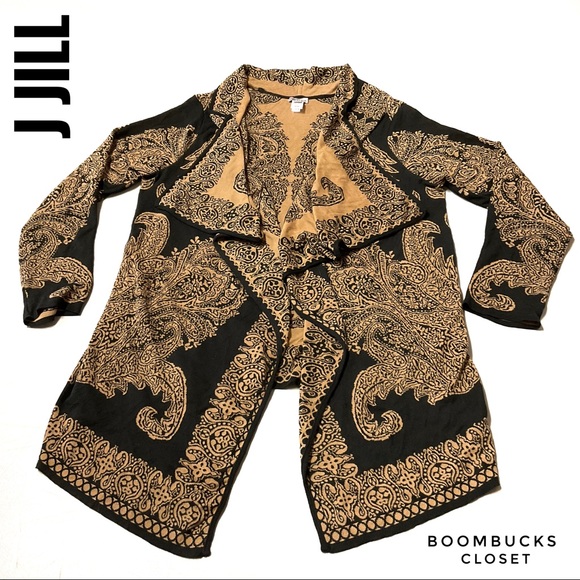 J Jill 100% Cotton Open Front Sweater Cardigan - Picture 3 of 12